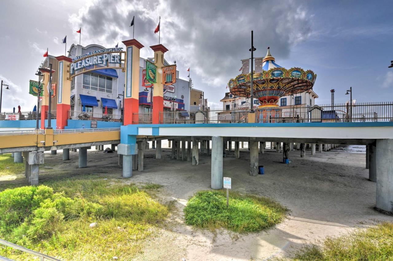 Bright Galveston Bungalow Half Mi To Pleasure Pier Екстер'єр фото